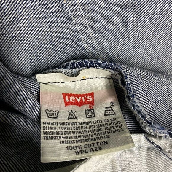 Vintage Levi's 501xx Dark Wash Blue Jeans 501-0000 Size 28x32 EUC - Picture 13 of 16